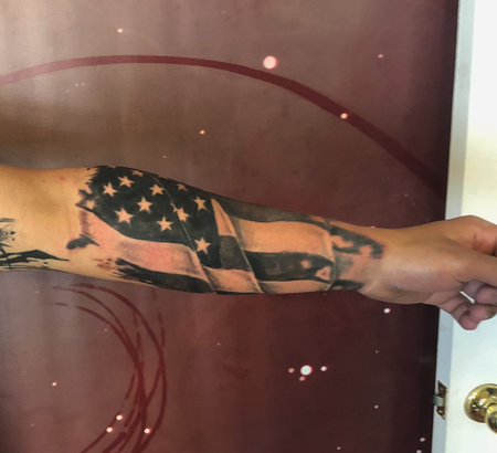 Tattoos - american flag - 138963